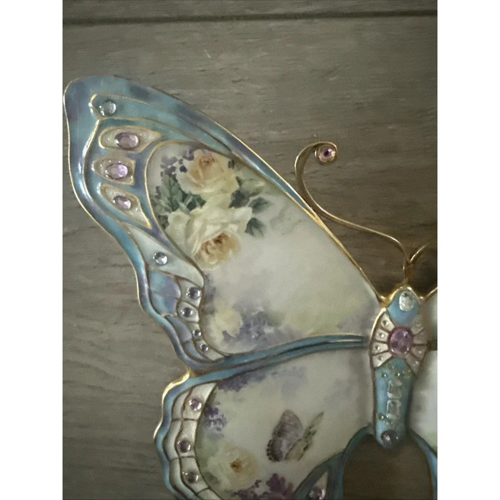 Lena Liu Jewels of Nature WINGED JEWELS Butterfly Wall Plaque Bradford Xchg 2006